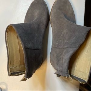 Gray Sperry boots